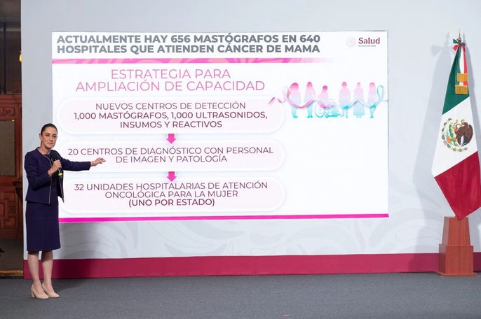 PRESIDENTA CLAUDIA SHEINBAUM ANUNCIA INVERSIÓN DE 8 MIL MDP PARA MODELO DE ATENCIÓN UNIVERSAL DE CÁNCER DE MAMA, QUE REPRESENTA “UN ANTES Y UN DESPUÉS”
